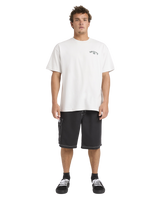 The Billabong Mens Spec 73 Bio Arch OG T-Shirt in Fog Gray