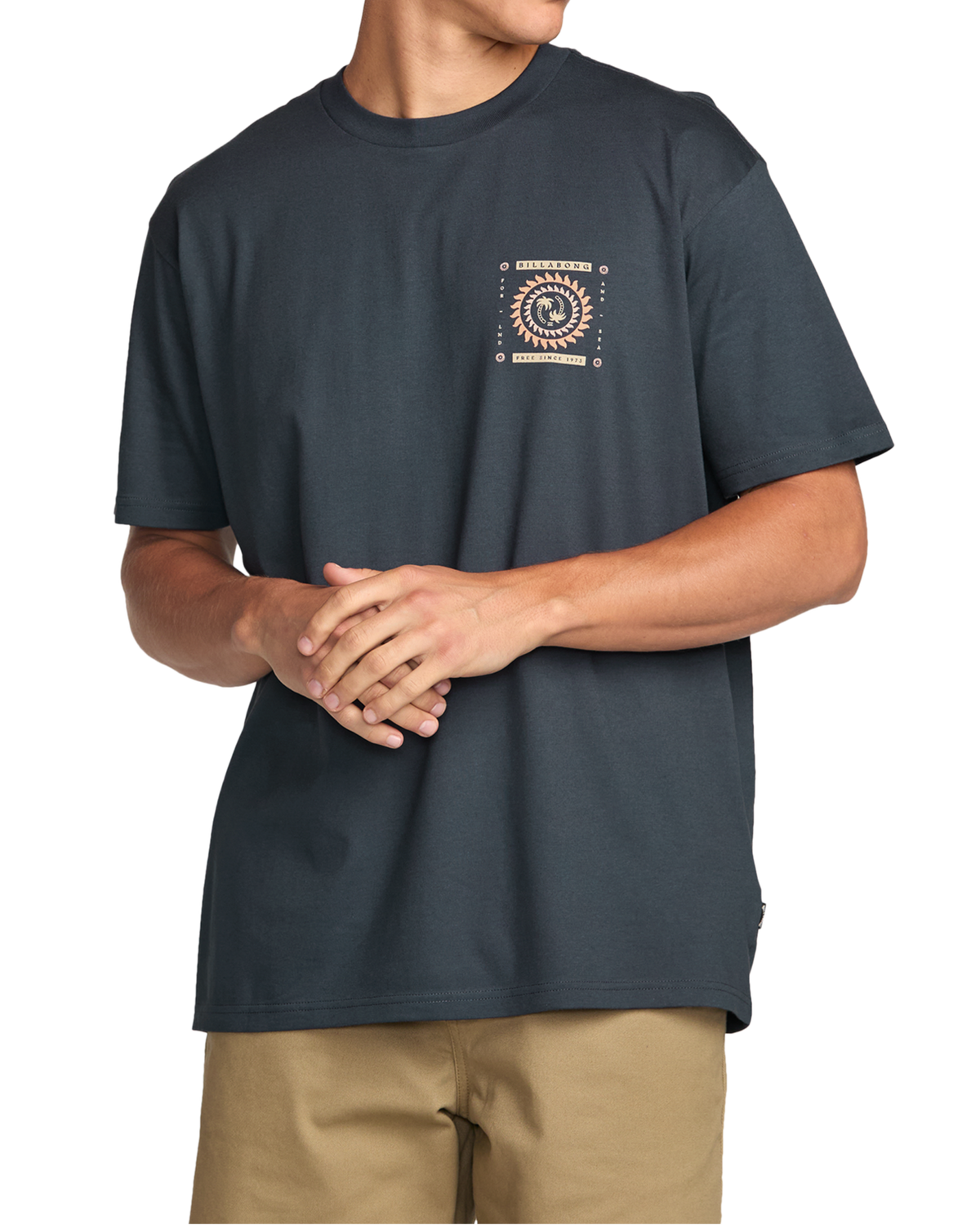 The Billabong Mens Spun Out Premium T-Shirt in Aged Indigo