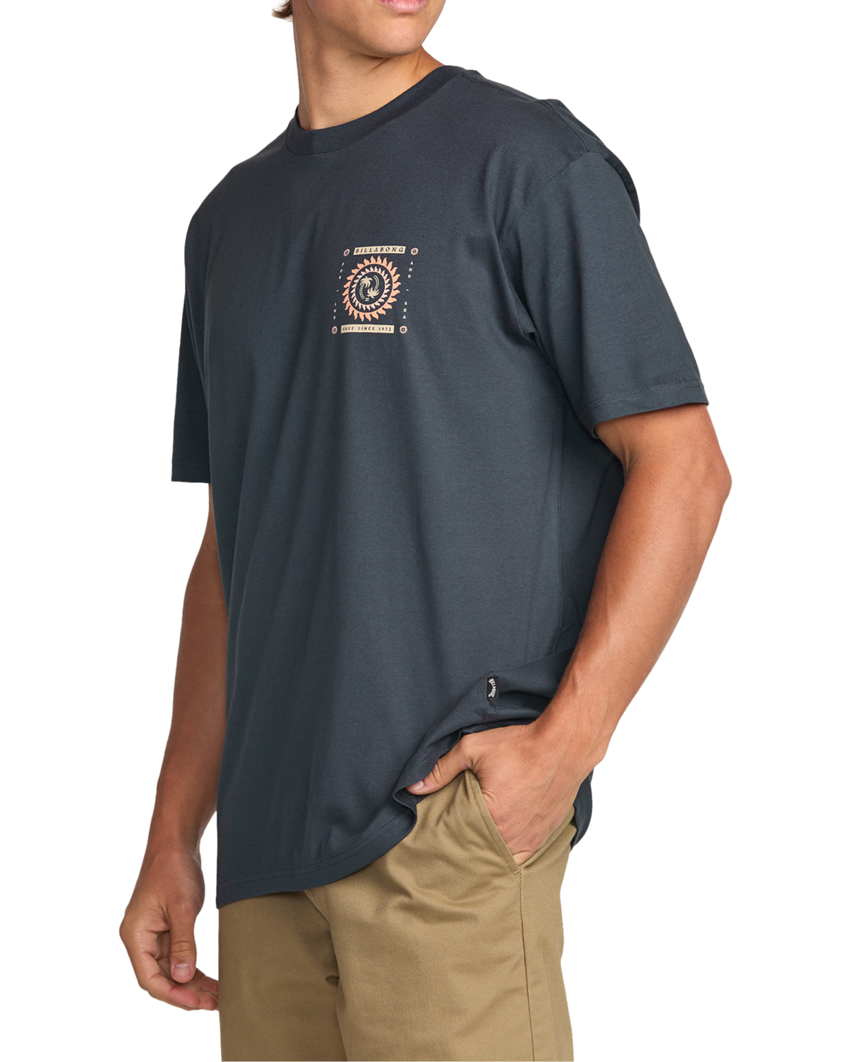 The Billabong Mens Spun Out Premium T-Shirt in Aged Indigo