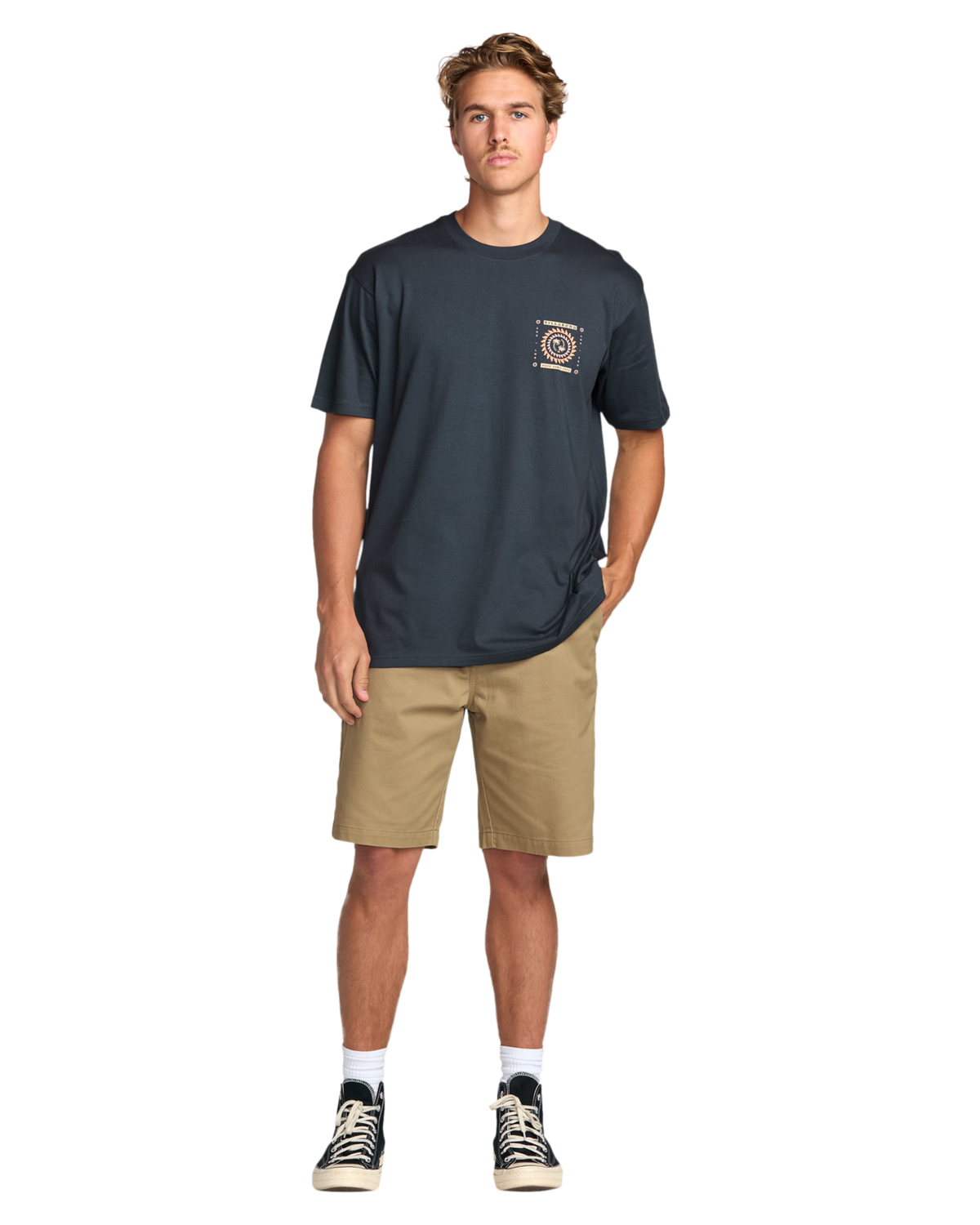 The Billabong Mens Spun Out Premium T-Shirt in Aged Indigo
