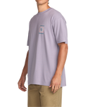 The Billabong Mens Spun Out Premium T-Shirt in Light Purple