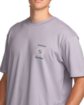 The Billabong Mens Spun Out Premium T-Shirt in Light Purple