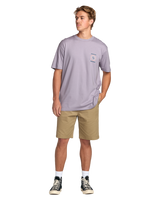 The Billabong Mens Spun Out Premium T-Shirt in Light Purple