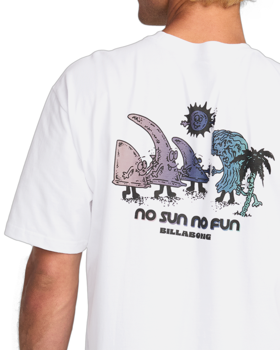 The Billabong Mens Sun Fun T-Shirt in White