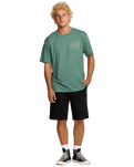 The Billabong Mens Sharp T-Shirt in Sage Green