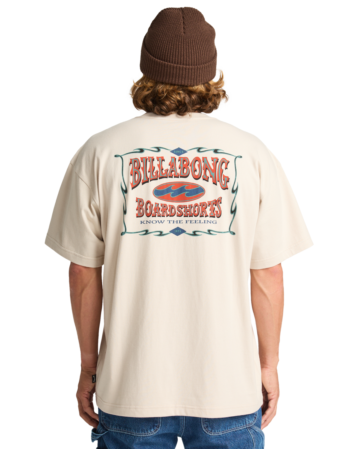 The Billabong Mens Double Spread OG T-Shirt in Chino