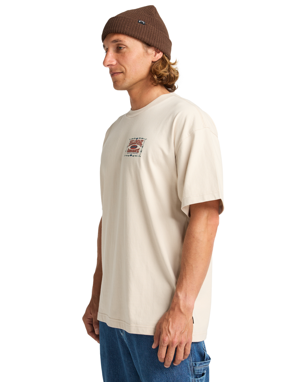 The Billabong Mens Double Spread OG T-Shirt in Chino