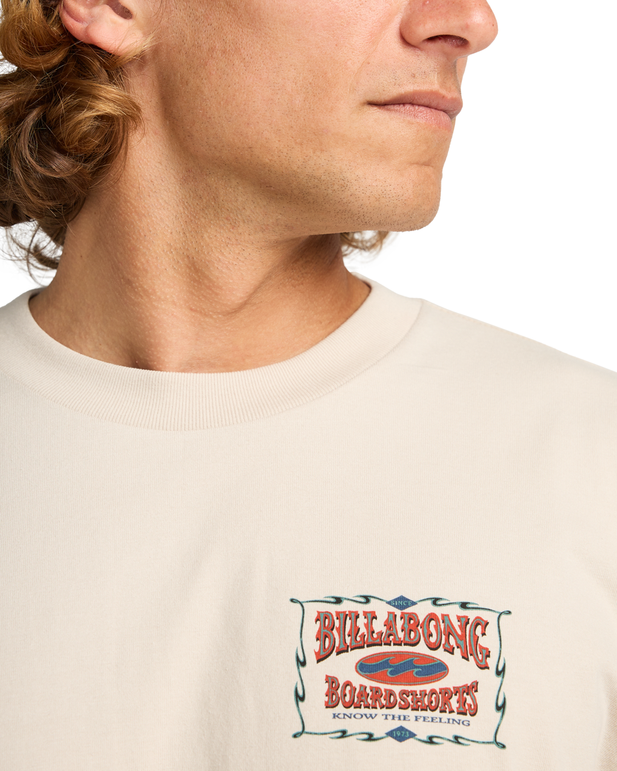 The Billabong Mens Double Spread OG T-Shirt in Chino