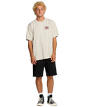 The Billabong Mens Double Spread OG T-Shirt in Chino