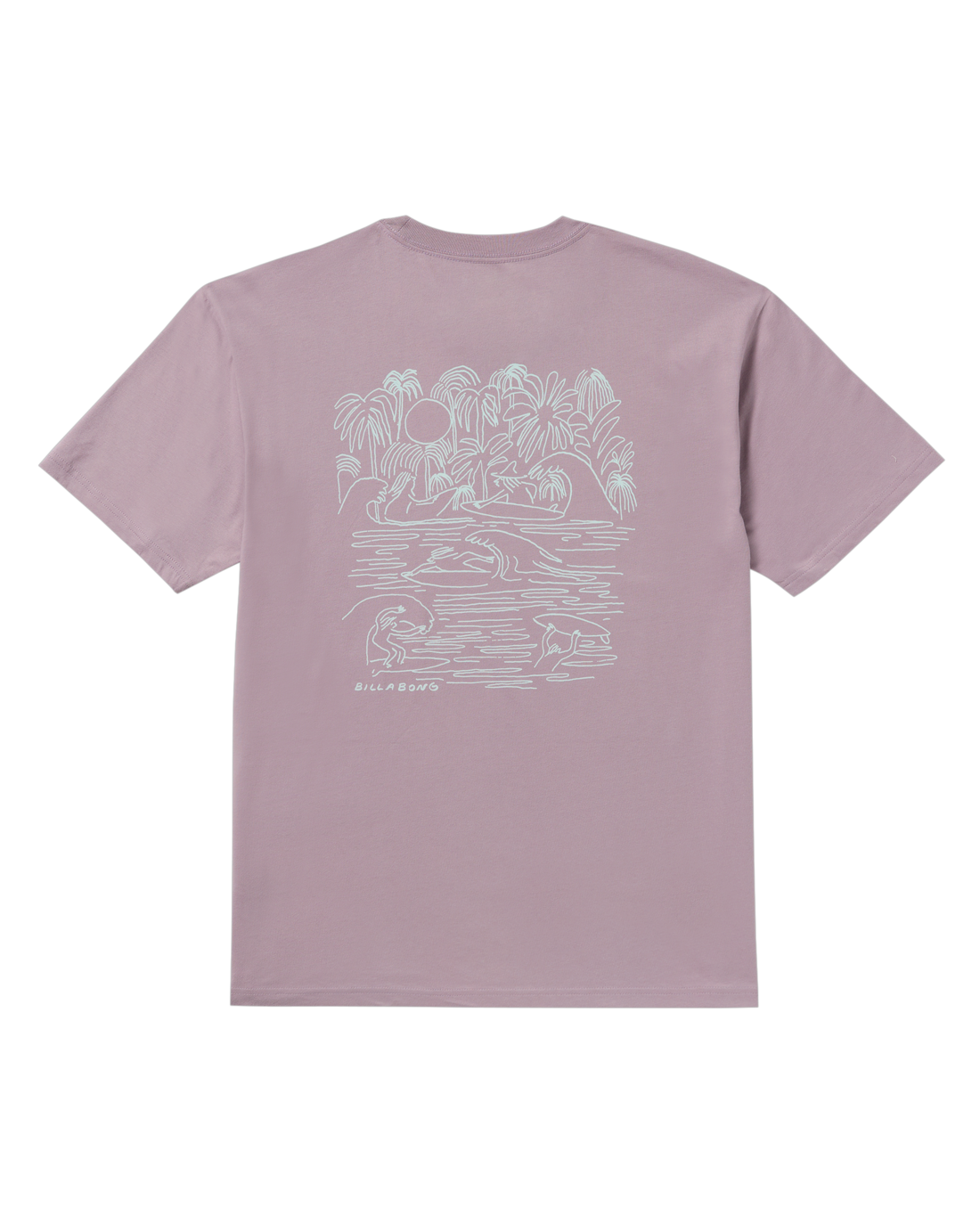The Billabong Mens Scenes T-Shirt in Purple Ash
