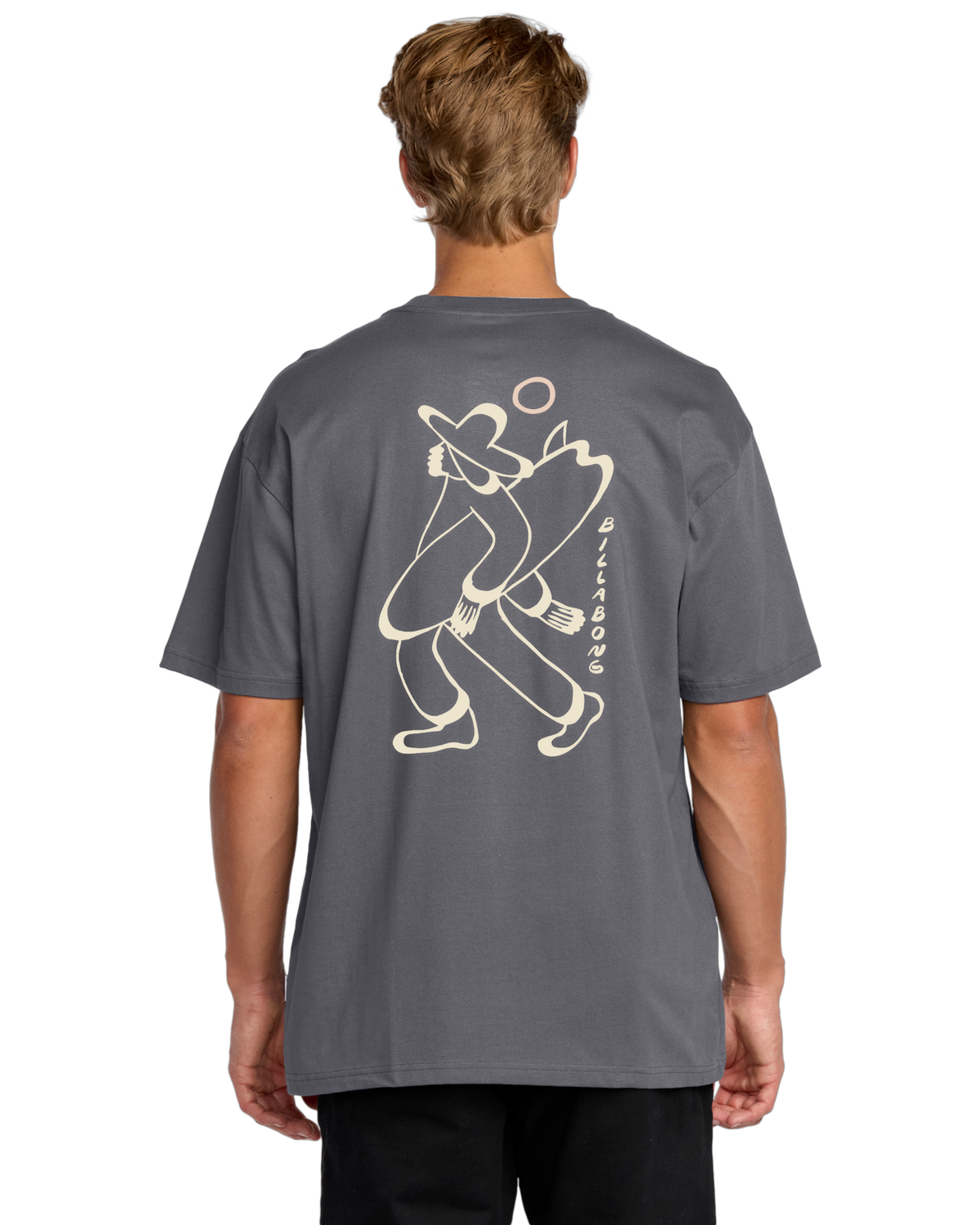 The Billabong Up The Beach T-Shirt in Char | Available at Anns Cottage