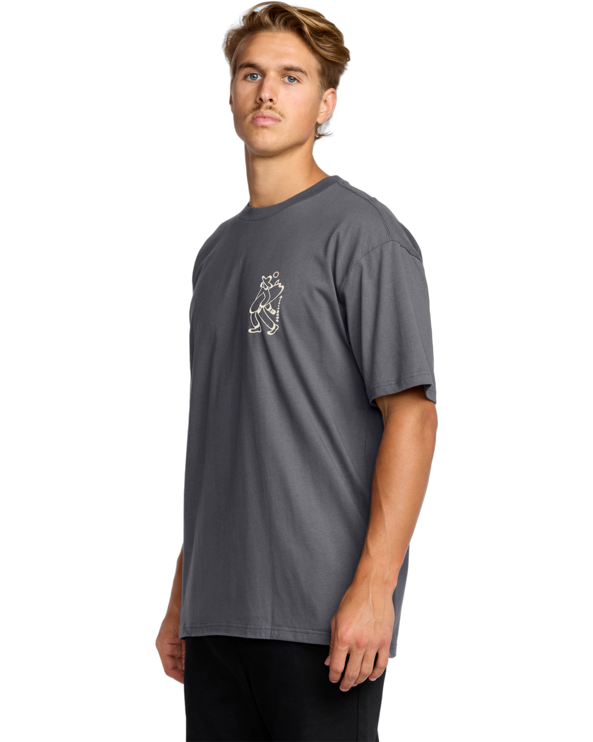 The Billabong Up The Beach T-Shirt in Char | Available at Anns Cottage