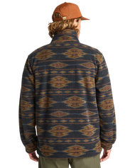 Adventure Division Boundary Mock 1/2 Zip Fleece Jacket in Black 1