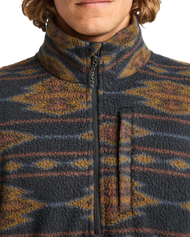 Adventure Division Boundary Mock 1/2 Zip Fleece Jacket in Black 1