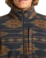 Adventure Division Boundary Mock 1/2 Zip Fleece Jacket in Black 1