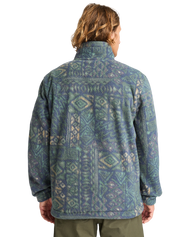 Adventure Division Boundary Mock 1/2 Zip Fleece Jacket in Navy