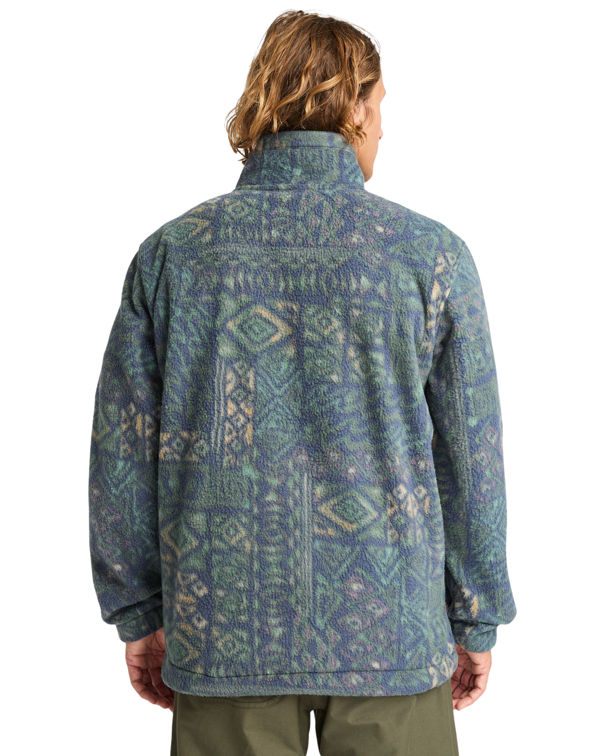 Adventure Division Boundary Mock 1/2 Zip Fleece Jacket in Navy