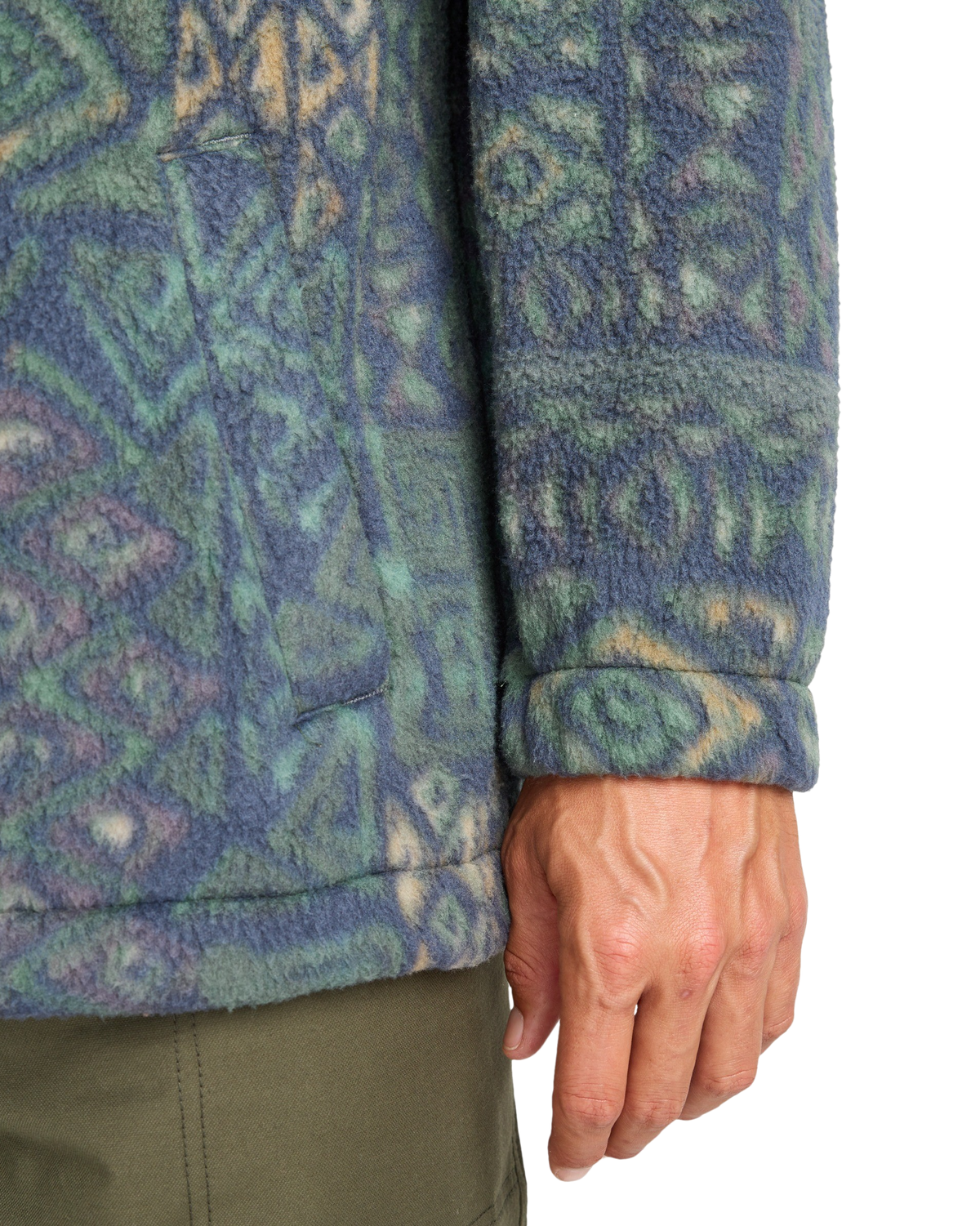 Adventure Division Boundary Mock 1/2 Zip Fleece Jacket in Navy