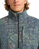 Adventure Division Boundary Mock 1/2 Zip Fleece Jacket in Navy