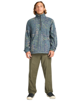 Adventure Division Boundary Mock 1/2 Zip Fleece Jacket in Navy