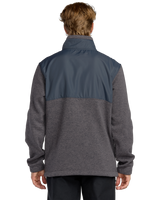 The Billabong Mens Adventure Division Boundary Blocked Mock Fleece Jacket in Dusty Purple