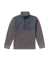 The Billabong Mens Adventure Division Boundary Blocked Mock Fleece Jacket in Dusty Purple