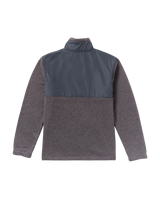 The Billabong Mens Adventure Division Boundary Blocked Mock Fleece Jacket in Dusty Purple