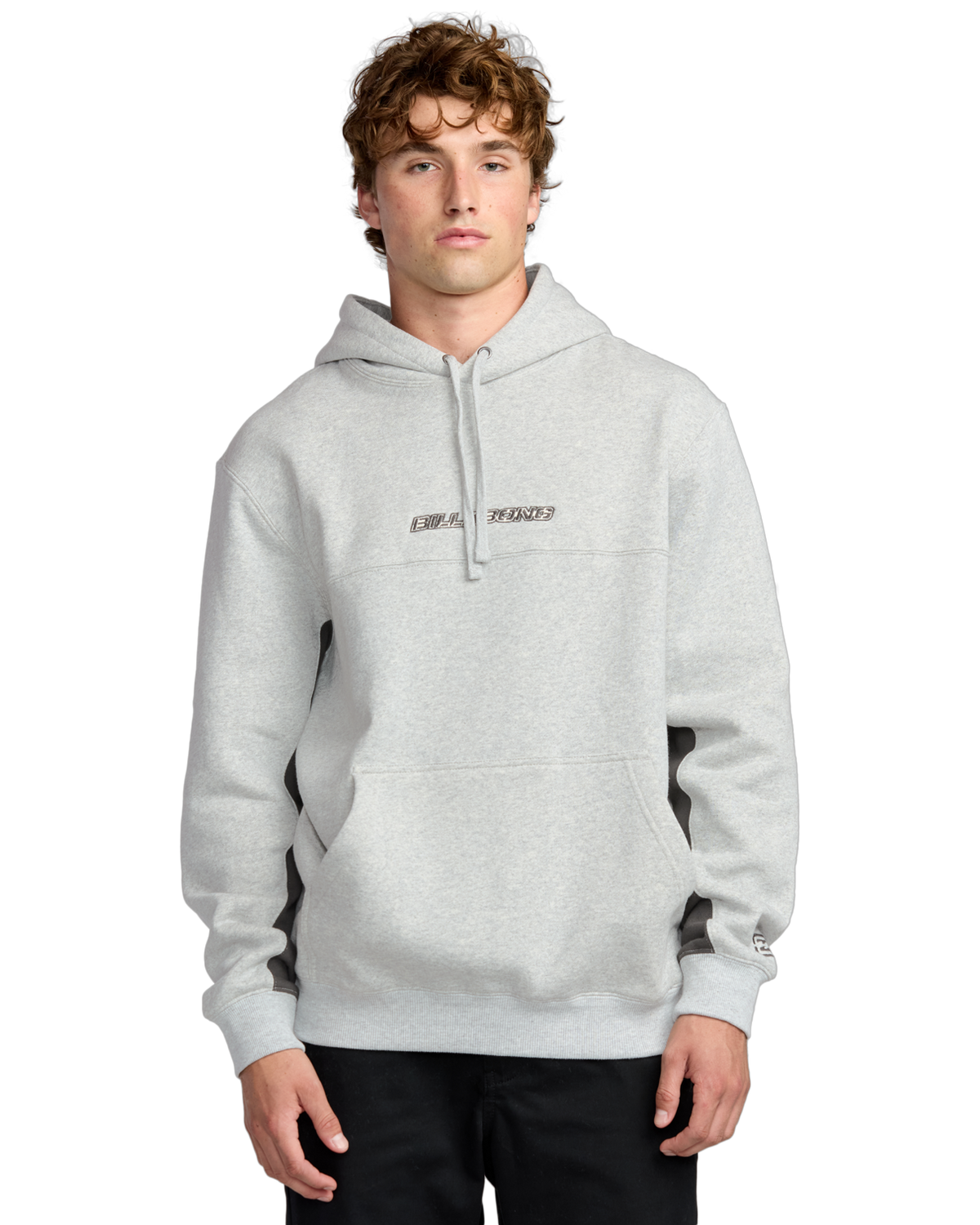 The Billabong Mens Legacy Hoodie in Grey Marle