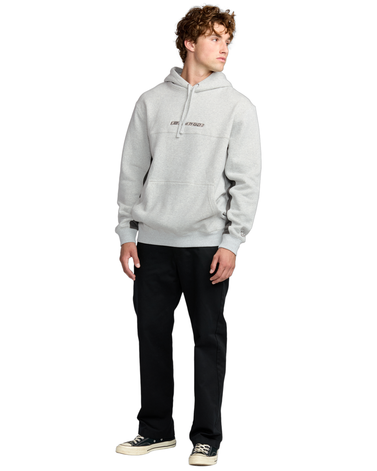 The Billabong Mens Legacy Hoodie in Grey Marle