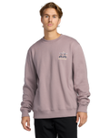 The Billabong Mens Split The Peak Sweatshirt in Purple Ash