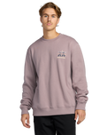 The Billabong Mens Split The Peak Sweatshirt in Purple Ash