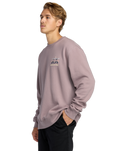 The Billabong Mens Split The Peak Sweatshirt in Purple Ash