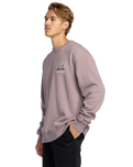 The Billabong Mens Split The Peak Sweatshirt in Purple Ash
