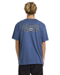 The Billabong Mens Heritage Arch Premium T-Shirt in Dark Denim