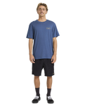 The Billabong Mens Heritage Arch Premium T-Shirt in Dark Denim