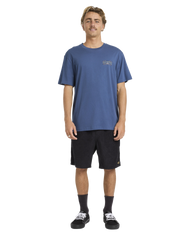 The Billabong Mens Heritage Arch Premium T-Shirt in Dark Denim