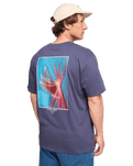 Flower Premium T-Shirt in Vintage Indigo