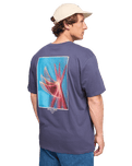 Flower Premium T-Shirt in Vintage Indigo