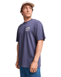The Billabong Mens Flower Premium T-Shirt in Vintage Indigo