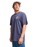The Billabong Mens Flower Premium T-Shirt in Vintage Indigo