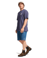 The Billabong Mens Flower Premium T-Shirt in Vintage Indigo