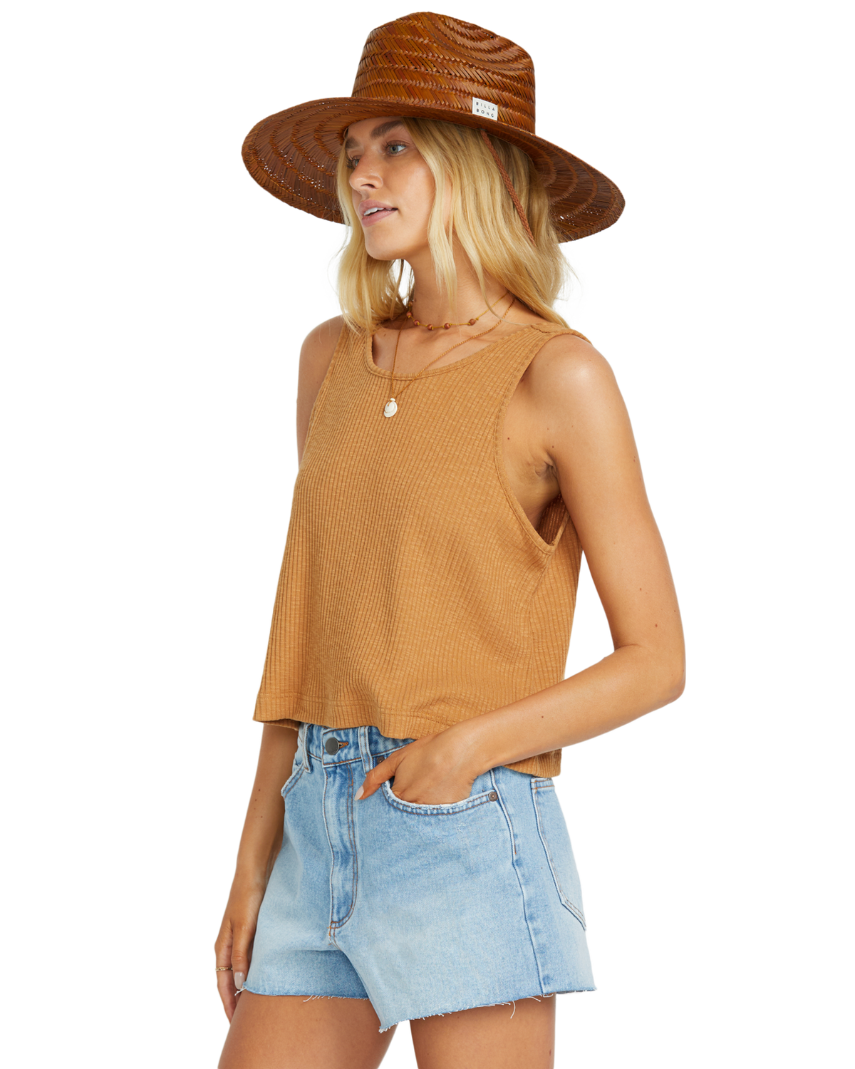 The Billabong Womens Swell Side Top in Biscuit