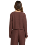 The Billabong Womens All I Need Tropics Cardigan in Choc Chip