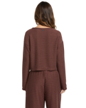 The Billabong Womens All I Need Tropics Cardigan in Choc Chip