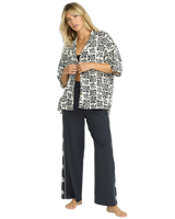 The Billabong Womens Beach Side Shirt in Black Sands
