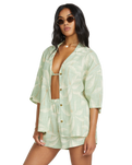 The Billabong Womens Beach Side Shirt in Pistachio