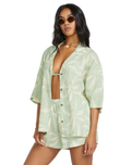 The Billabong Womens Beach Side Shirt in Pistachio
