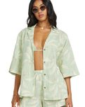 The Billabong Womens Beach Side Shirt in Pistachio