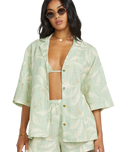 The Billabong Womens Beach Side Shirt in Pistachio