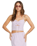 The Billabong Womens Lost Lovers Crop Top in Amethyst Smoke
